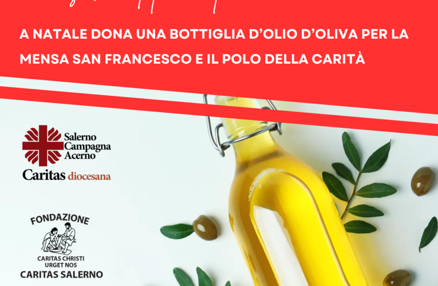 A Natale dona l’olio d’oliva per la Mensa San Francesco