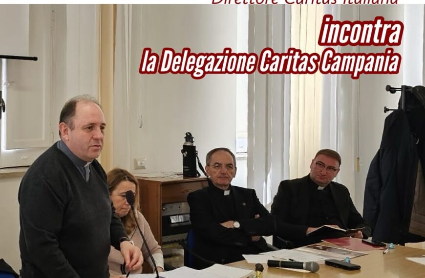 La Delegazione Caritas Campania incontra il Direttore di Caritas Italiana Don Marco Pagniello