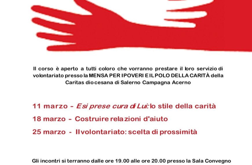 Il corso per volontari Caritas