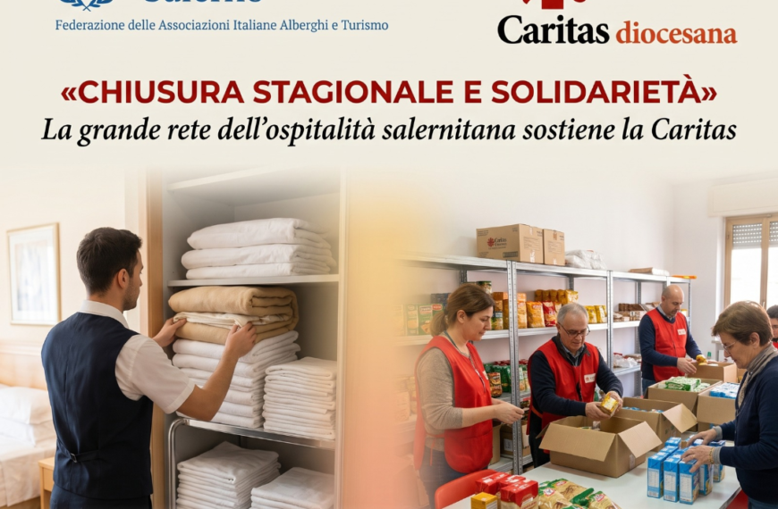 Chiusura stagionale e solidarietà: la grande rete dell’ospitalità alberghiera si allea con la Caritas Diocesana